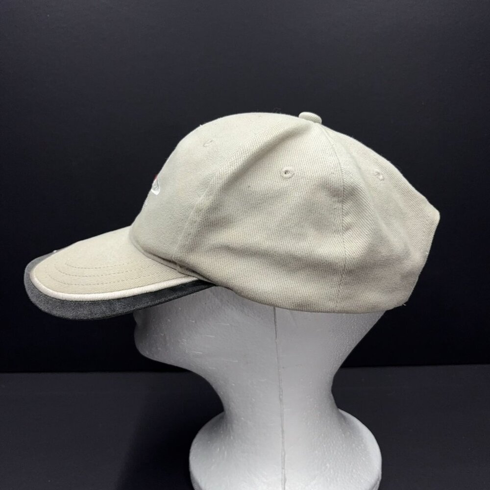 Vintage 2005 Nike ACG Cap Hat Beige Red Swoosh Logo Made In Korea Y2K - Picture 4 of 10